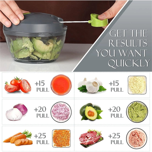 Manual Food Processor Vegetable Chopper
