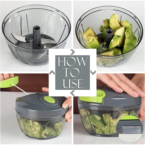 Manual Food Processor Vegetable Chopper