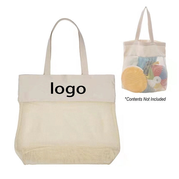 Small Square Cotton Mesh Bag