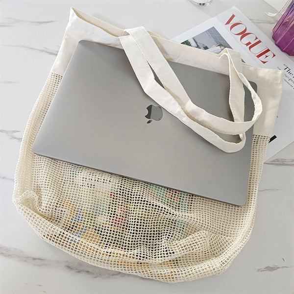 Small Square Cotton Mesh Bag