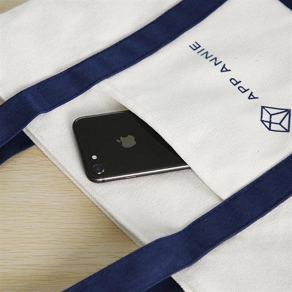 Canvas Zipper Shopping Bag