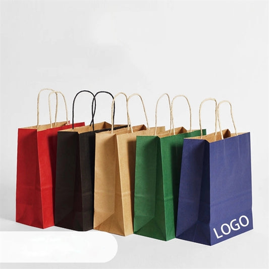 Portable Cowhide Takeaway Paper Bag