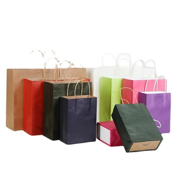 Portable Cowhide Takeaway Paper Bag