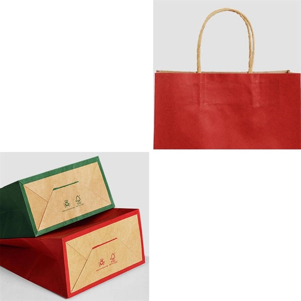 Portable Cowhide Takeaway Paper Bag