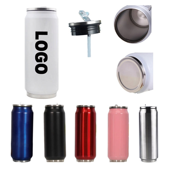 15 OZ Creative Stainless Steel Bottle With Straw