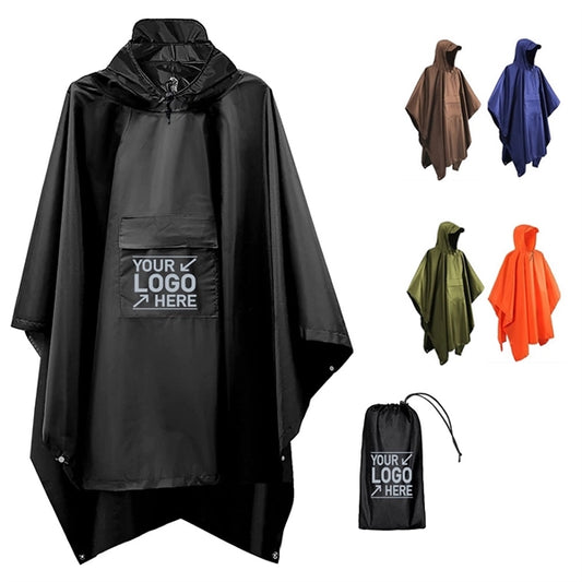 3 in 1 Hooded Rain Poncho