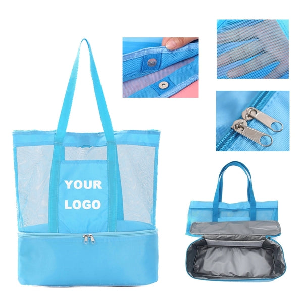 Mesh Tote Bag with Cooler