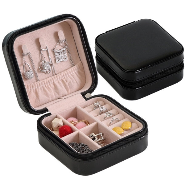 PU Single Layer Simple Jewelry Storage Box