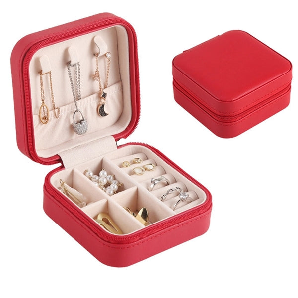 PU Single Layer Simple Jewelry Storage Box