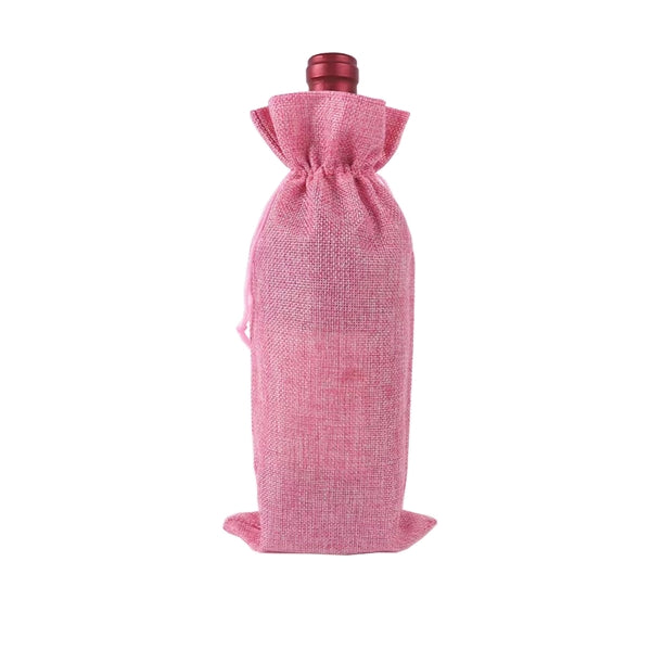Burlap Wine Bag