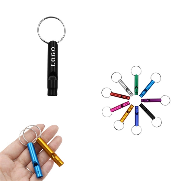 Metal Whistle With Keychain
