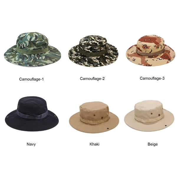 Camouflage Packable Bucket Safari Hat