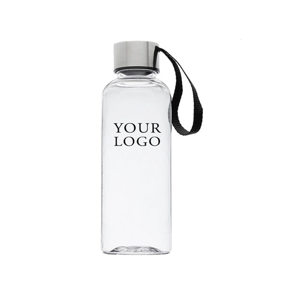 Plastic Water Bottle with Strap, 17 oz.