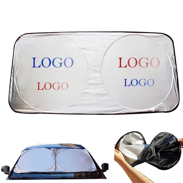Dual Panels Windshield Sunshade for Cars & SUVs