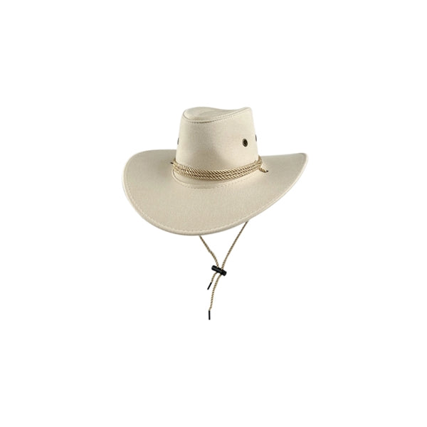 Western Suede Cowboy Hat With Wide Brim