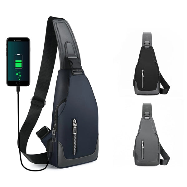 Sling Backpack With Usb Charging