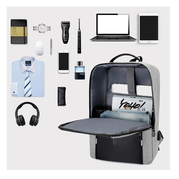 Simple Multi-Functional Usb Charging Large Capacity Backpack