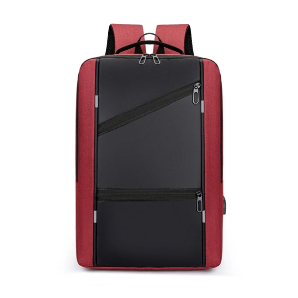 Simple Multi-Functional Usb Charging Large Capacity Backpack