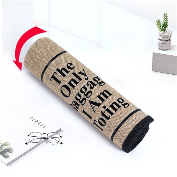 Zippered Three-dimensional Linen Bag