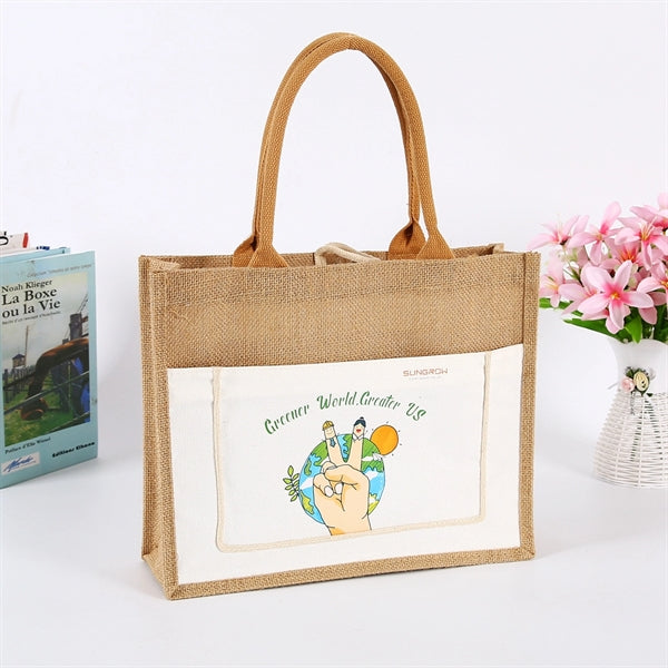 Storage Jute Tote Bag