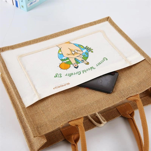 Storage Jute Tote Bag