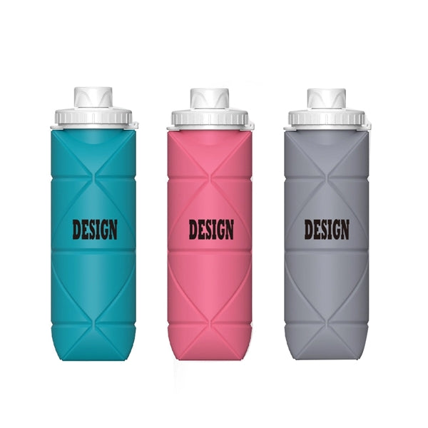 20OZ Large Capacity Collapsible Silicone Water Bottle