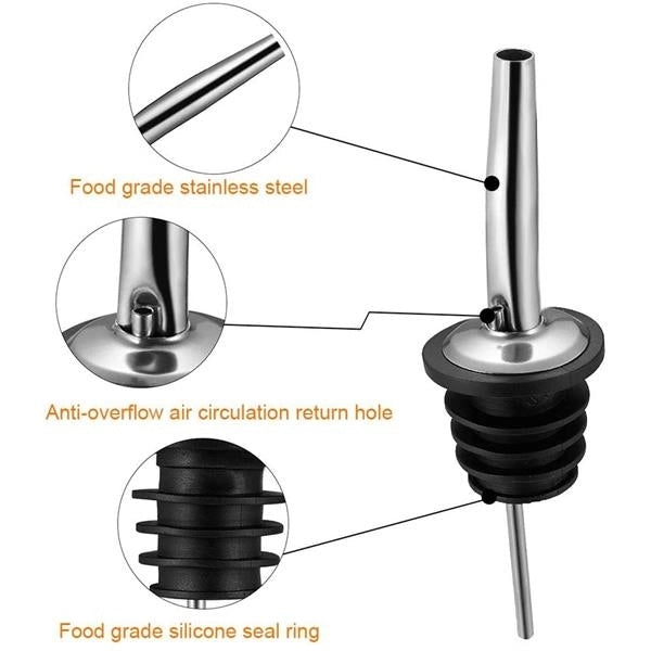 Stainless Steel Pourers Tapered Stopper Spout
