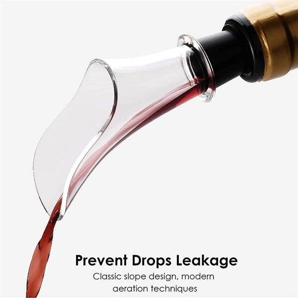 Set of 2 Wine Stopper & Pourer