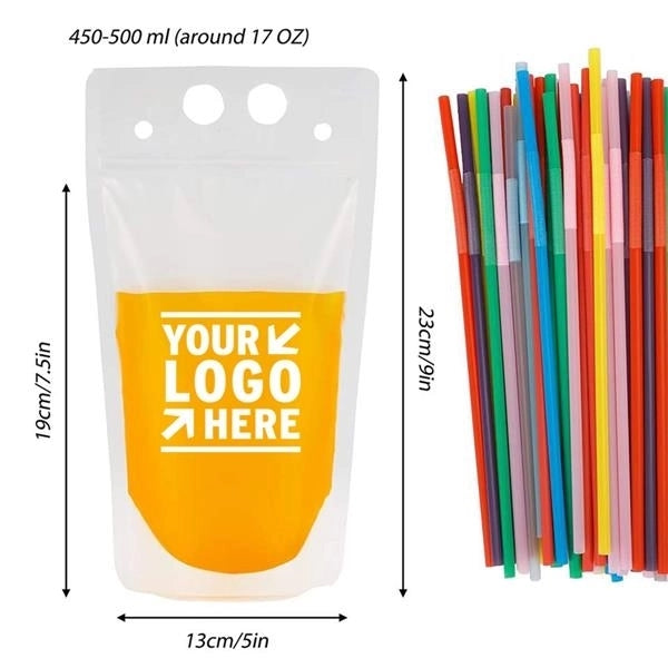 Straw plastic bags