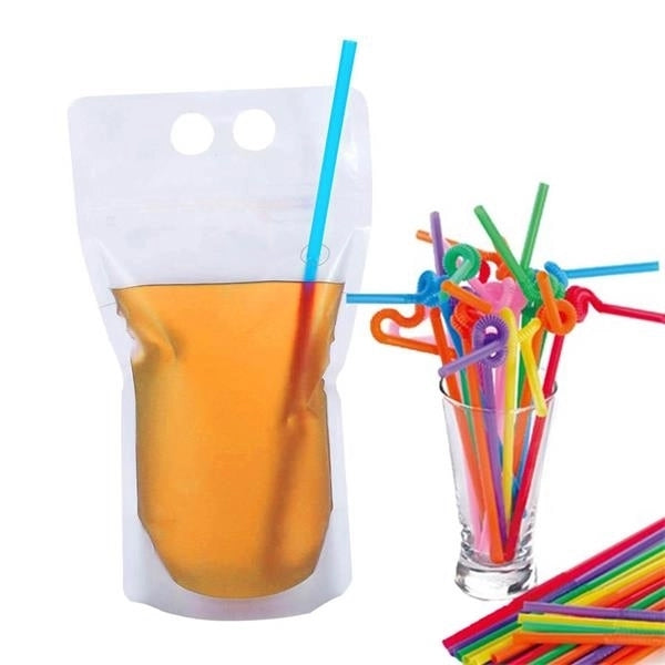 Straw plastic bags