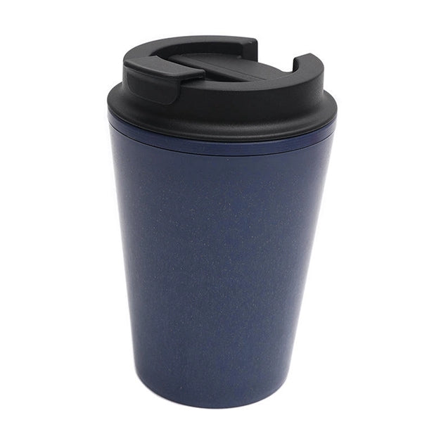 12 Oz. Double Wall Wheat Straw Coffee Cup with Lid