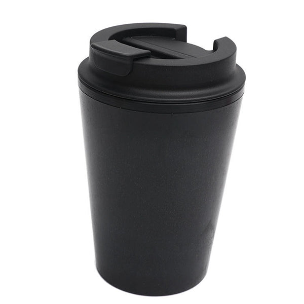 12 Oz. Double Wall Wheat Straw Coffee Cup with Lid