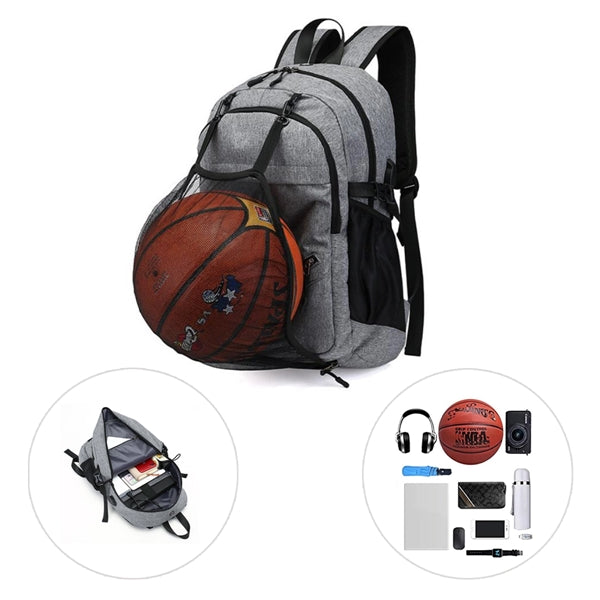 School Basketball Backpack With USB Charging