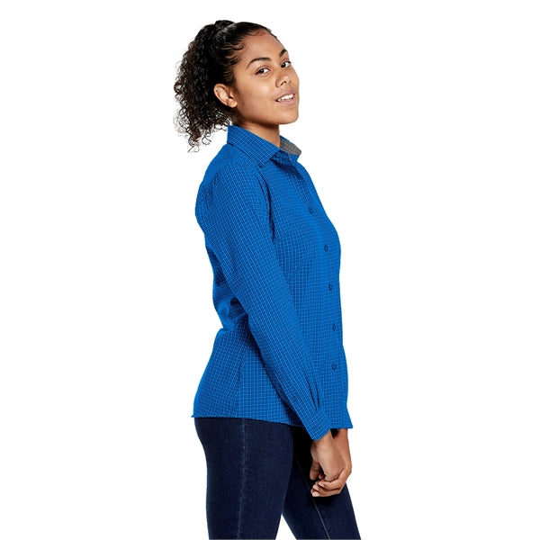 Storm Creek Women's Influencer Microplaid Woven Shirt