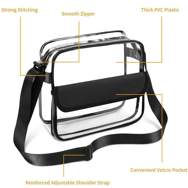 Large Durble Transparent PVC Shoulder Bag