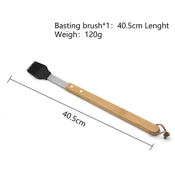 5-Piece Custom Bamboo Grilling Barbecue Tool Set