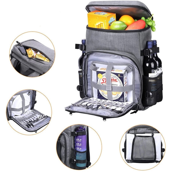 Large Capacity Insulated Cooler Backpack 40L