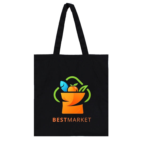 Black Polyester/Cotton Tote