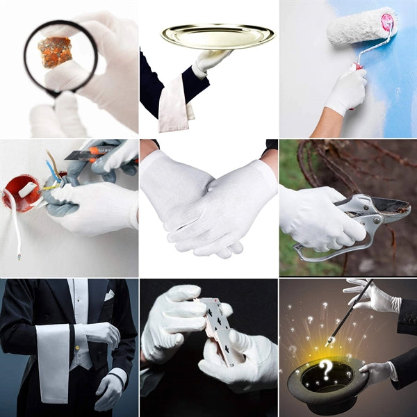White Cloth Gloves