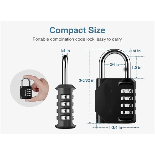 4 Digit Number Coded Padlock