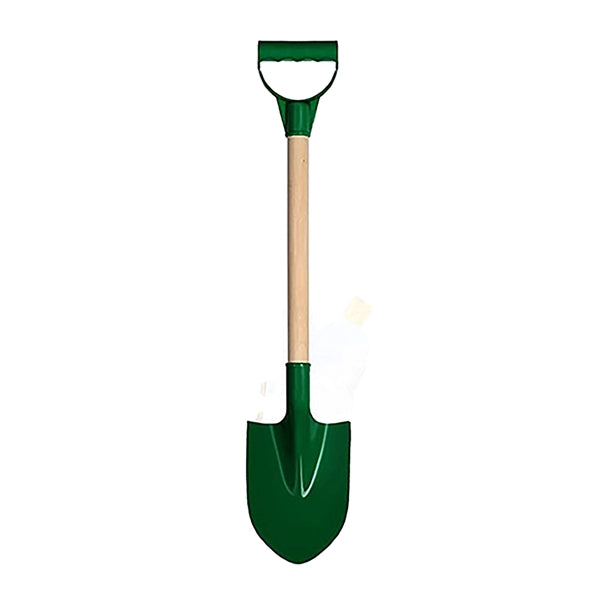 Plastic Beach Shovel With Wooden Handle