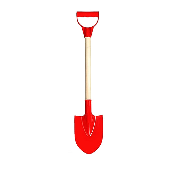 Plastic Beach Shovel With Wooden Handle