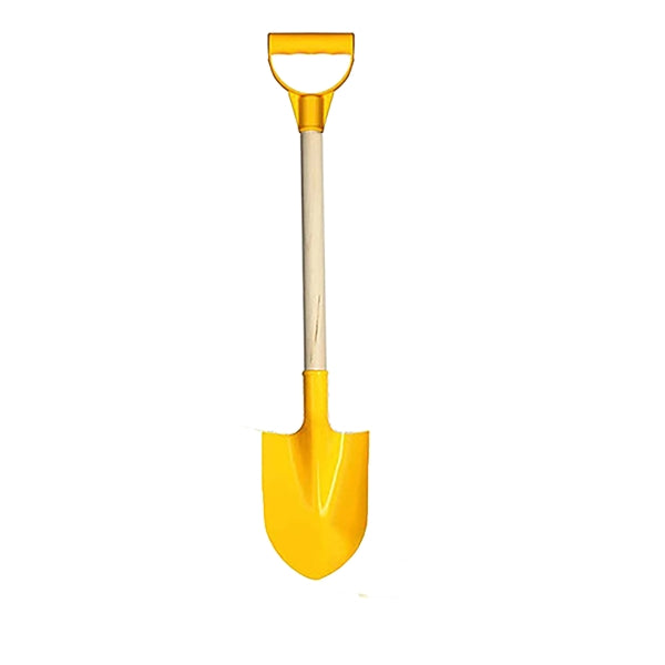 Plastic Beach Shovel With Wooden Handle