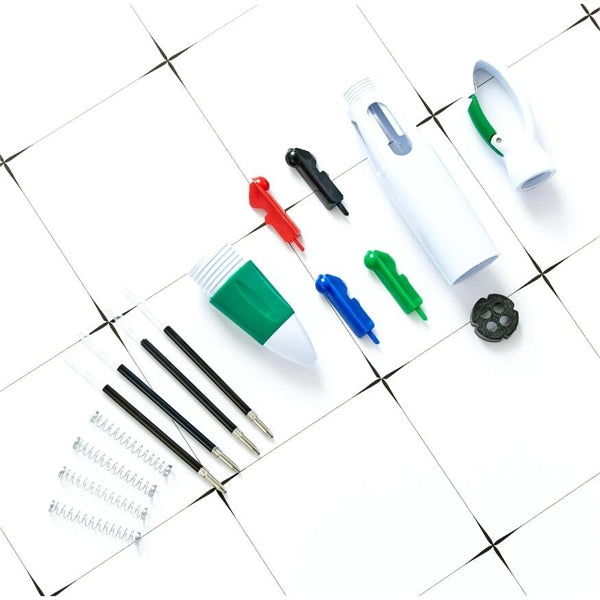 4 Color Ballpoint Pen With Carabiner Clip