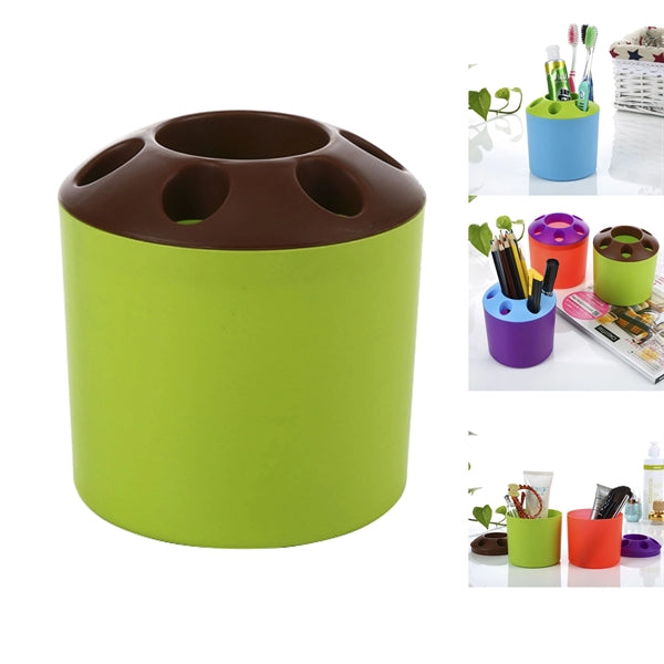 Multi-Function Plastic Toothbrush Holder