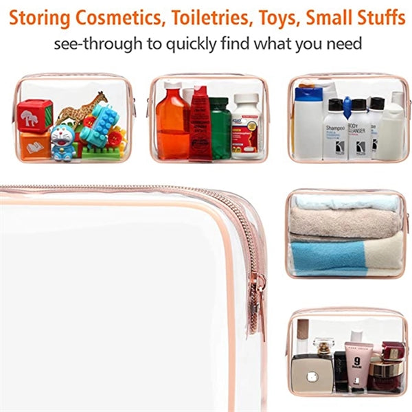 Travel Approved Toiletry Makeup Cosmetic Bag On Airport