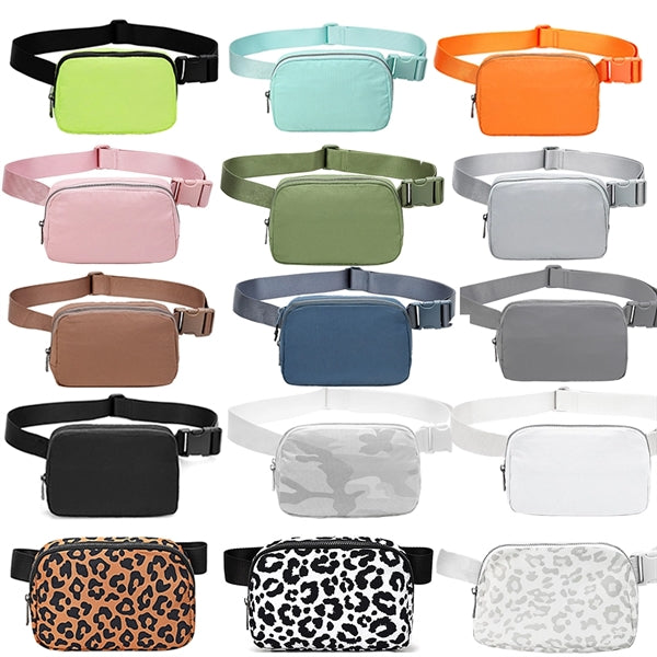 Adjustable cross body waist bag