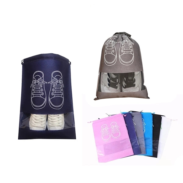 Non-woven Drawstring Shoe Bag Pouch Packing Organizer