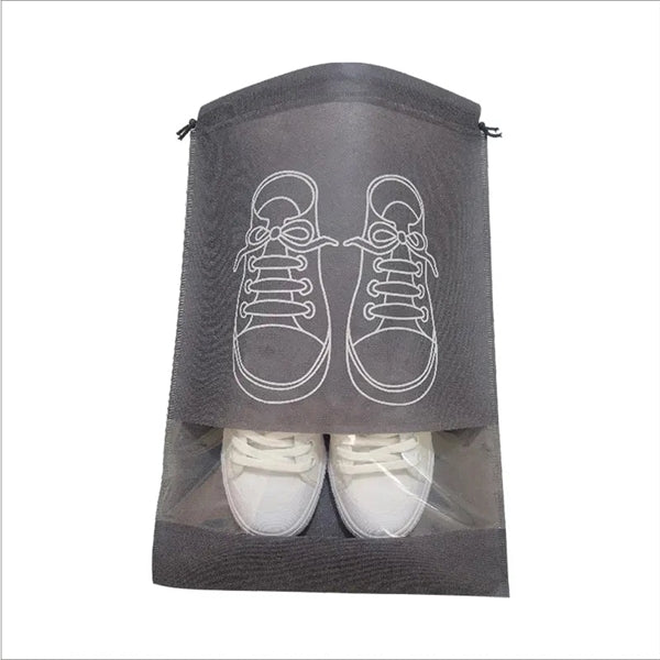 Non-woven Drawstring Shoe Bag Pouch Packing Organizer