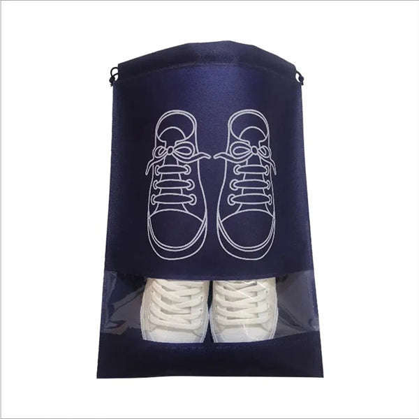 Non-woven Drawstring Shoe Bag Pouch Packing Organizer